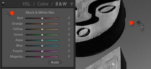 Black and white conversions in Lightroom