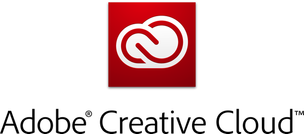 Adobe Creative Cloud logotype with icon RGB vertical