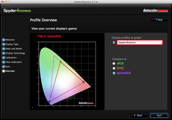 Monitor calibration with Spyder 4 Express