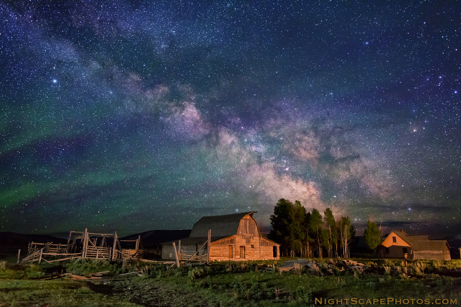 Photograph Stars over Teton homestead by Royce's NightScapes on 500px