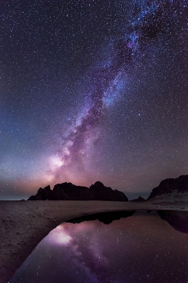 Photograph Reflection of the Galaxy | Pfeiffer Beach, California by Ali Erturk on 500px