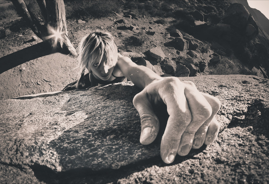 Photograph Bouldering top out by Martyn Castens on 500px