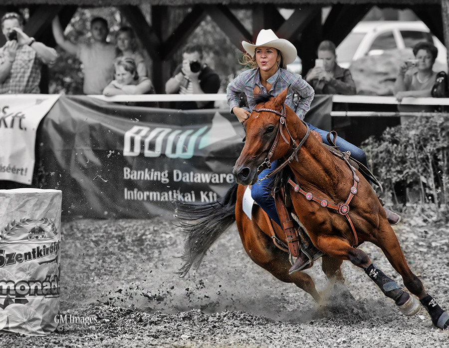 Photograph Barrel racing by Gabor Monos on 500px