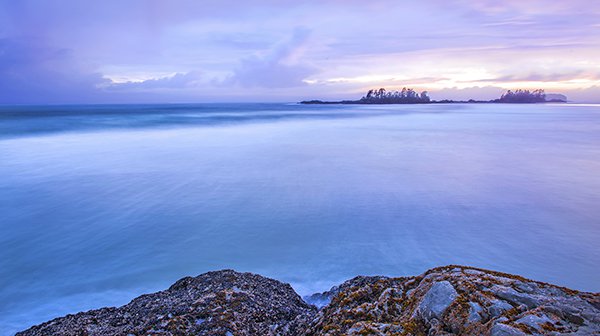 The incoming tide trapped me on this rocky outcrop