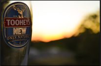Tooheys New at sunset