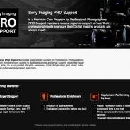 Sony launches support program for pro photographers