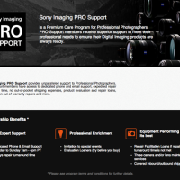 Sony launches support program for pro photographers