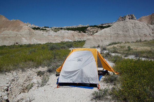 hiking, backpacking, Badlands, tent, camping, travel photography, Tamron18-270mm