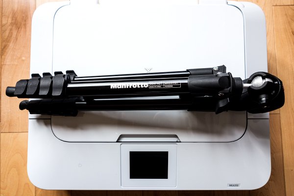 Canon printer with Manfrotto travel tripod