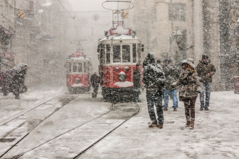 Photograph The snow at ?stiklal ! by Mine Ertugrul on 500px