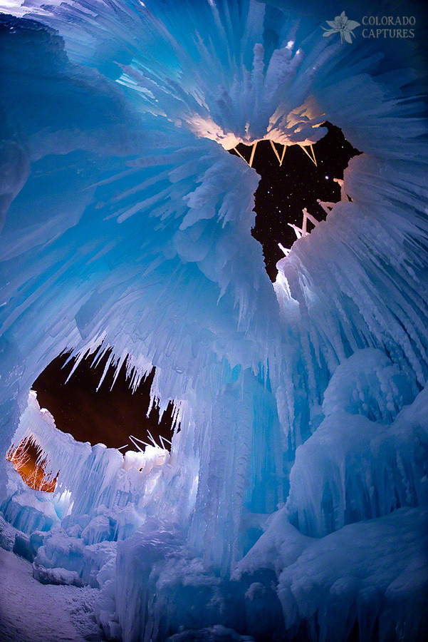 Photograph Ice Castle Windows To The Starry Night by Mike Berenson - Colorado Captures on 500px