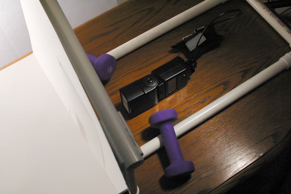 View from behind background