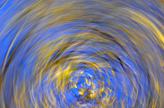 Camera swirl, this image was made by rotating the camera anti-clockwise while the shutter was open