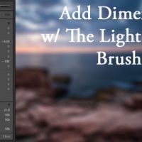 Using the Lightroom Adjustment Brush to add Dimension to a Landscape Photo