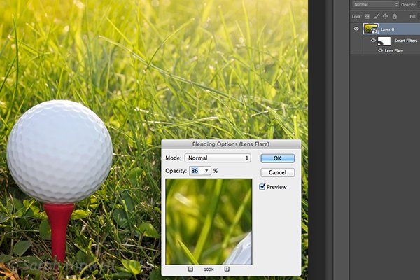 golf-ball-lens-flare