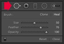 Portrait retouching Lightroom