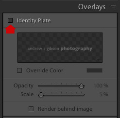 Slideshow module Lightroom