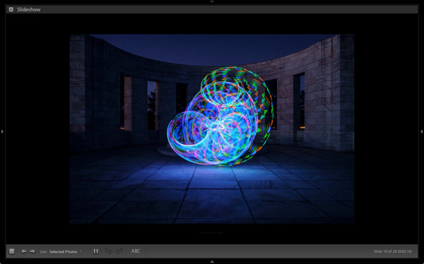 Slideshow module Lightroom