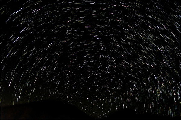 Pic 07 Star Trails A merge of 18 shots each at 30 sec