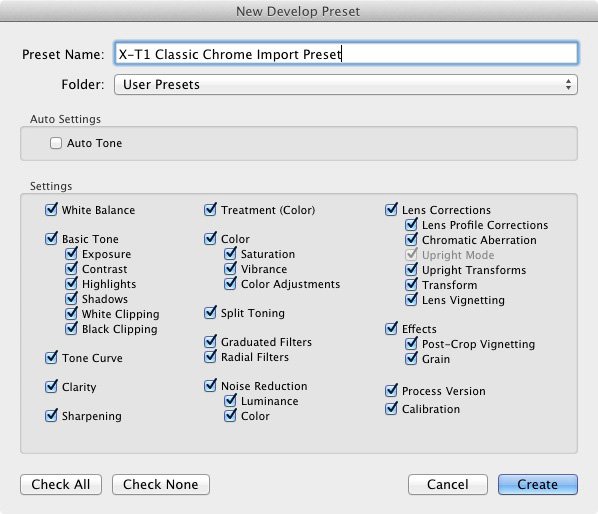 Import presets Lightroom