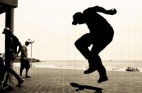 Skater at Maroubra Beach