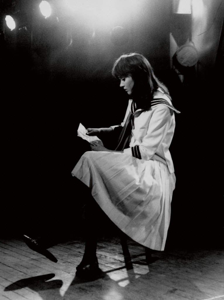 Anna Karina on the set of Une Femme est une Femme