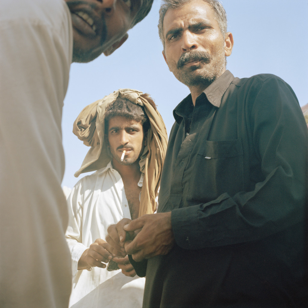 U.A.E. Dubai. Dhow-workers by the docks at the creek. 2013