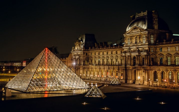 Great Subjects for Urban Night Photography - Louvre example