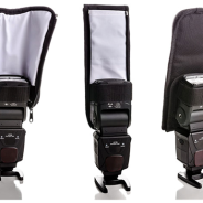 LumoPro LP742 LightSwitch Speedlight Case doubles as light modifier