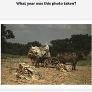 A photo history quiz tests the impact of color on guessing when images were captured