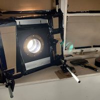 Photographer Brendan Barry creates a giant camera obscura using a customs house