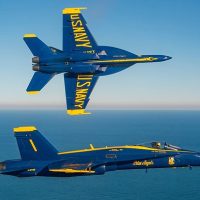 US Navy shares photos, video from the Blue Angels’ farewell flight for its Legacy Hornet jets