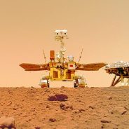 China’s Zhurong rover sends back its first images from the Martian surface, including an adorable selfie