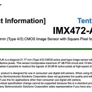 Sony Semiconductor reveals 21MP stacked CMOS Four Thirds sensor capable of 120 fps full-width readout