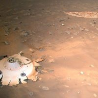 NASA’s Ingenuity helicopter photographs Perseverance rover’s landing wreckage
